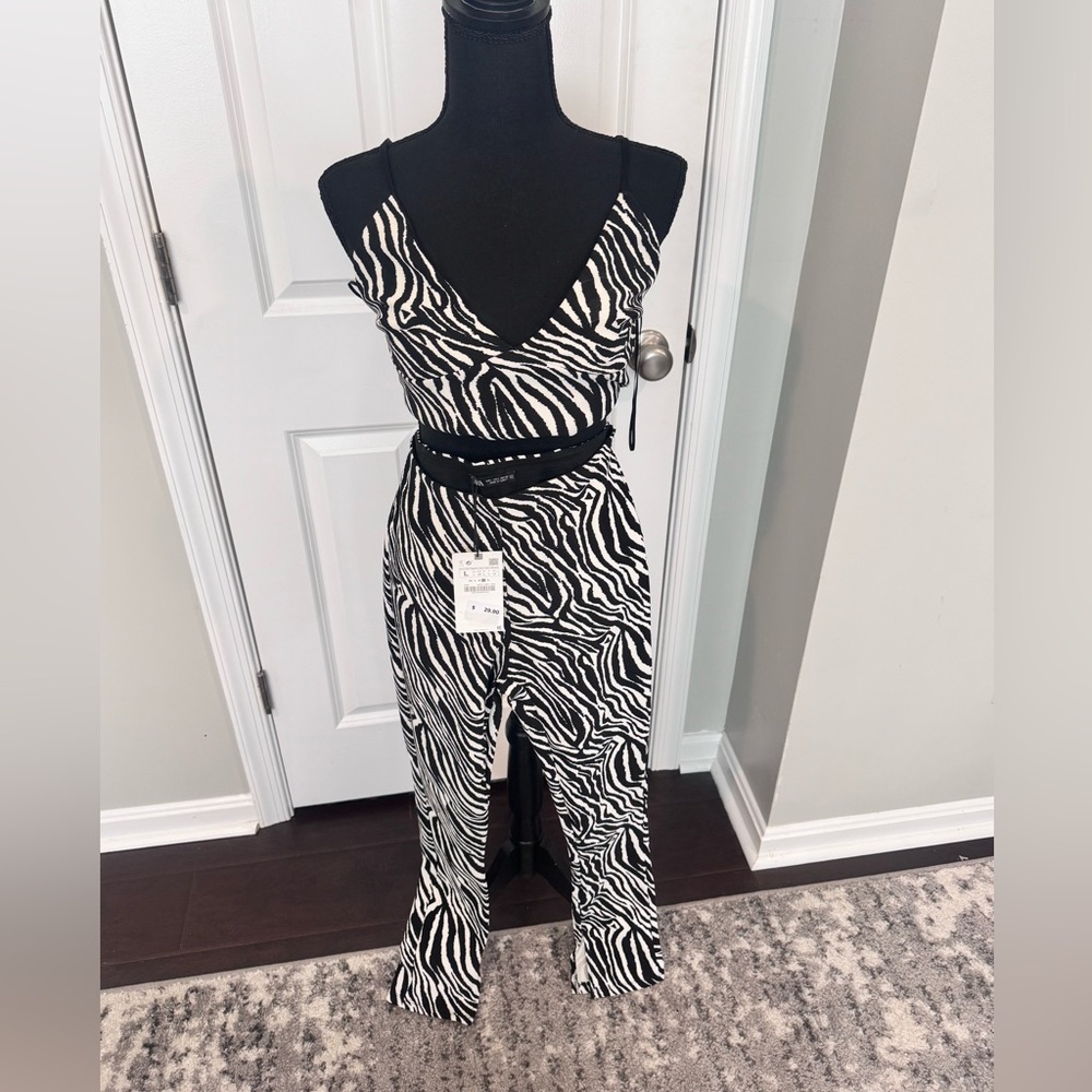 Two piece stretch zebra set-can be sold separately
